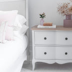 Amelie 2 Drawer Wide Bedside