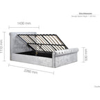 Sienna Double Ottoman Bed