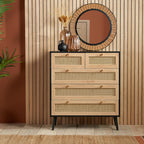 Croxley 5 Drawer Rattan Chest