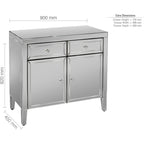 Valencia 2 Drawer 2 Door Sideboard