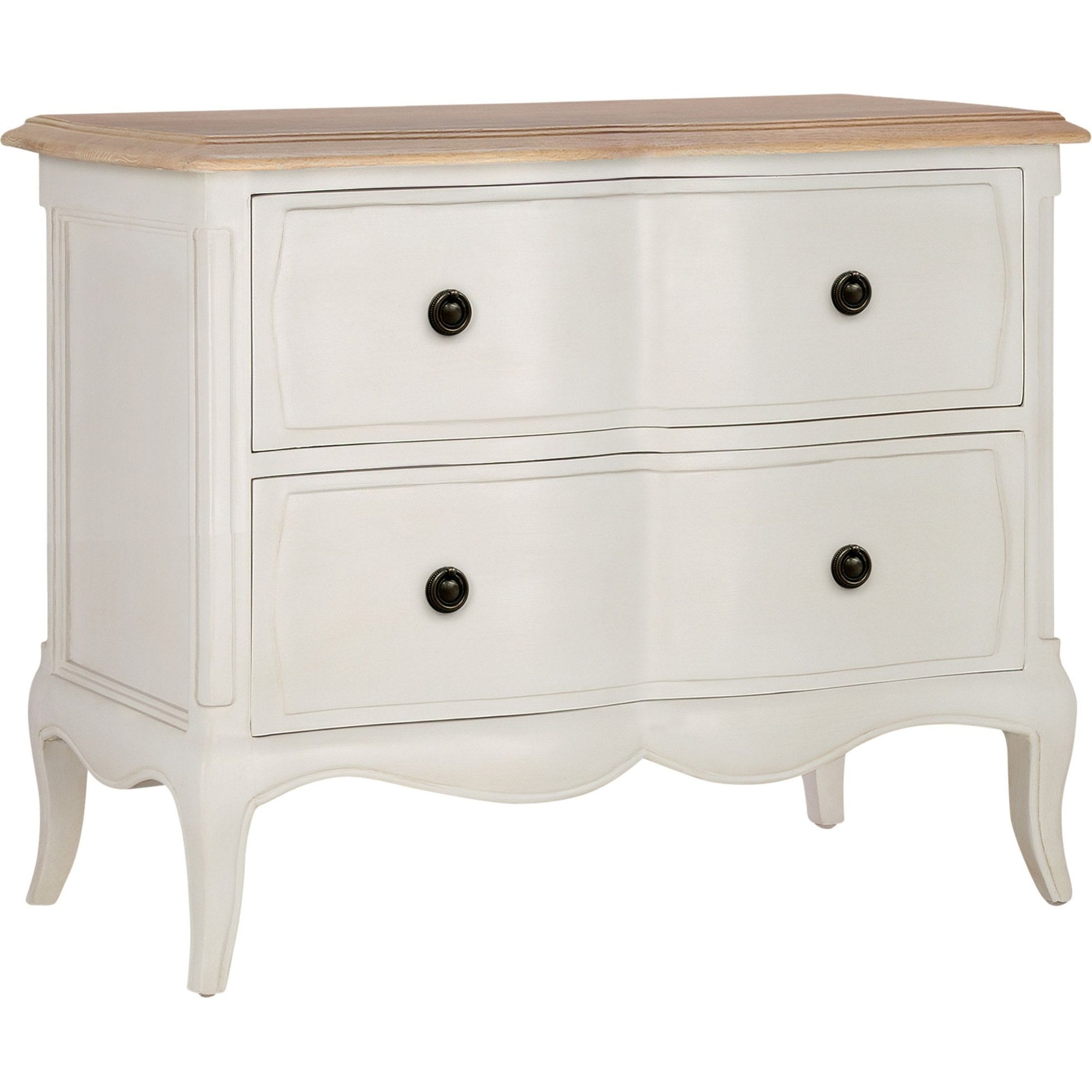 Amelie 2 Drawer Wide Bedside