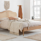 Leonie King Rattan Bed