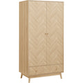 Herringford 2 Door 1 Drawer Wardrobe