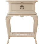 Ivory 1 Drawer Bedside Chest