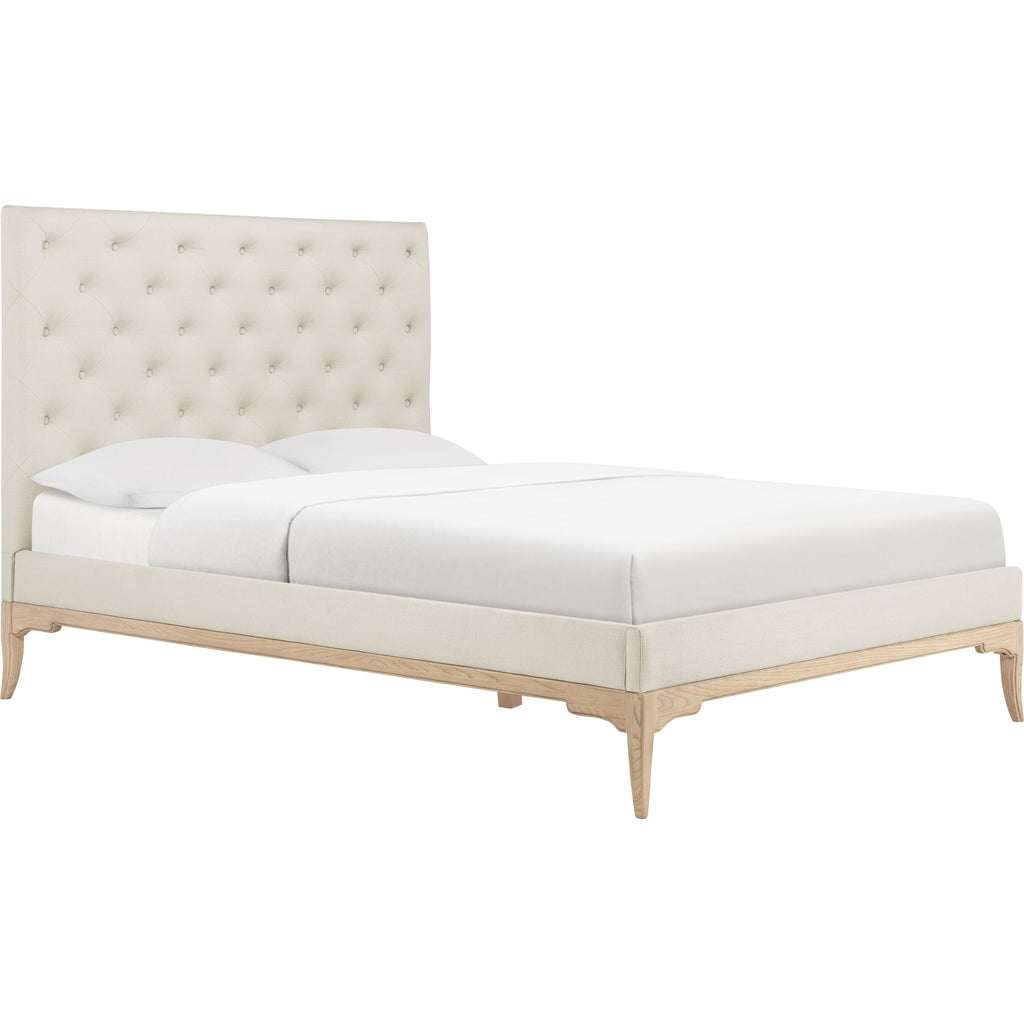Toulon Low End Double Bed - Cream
