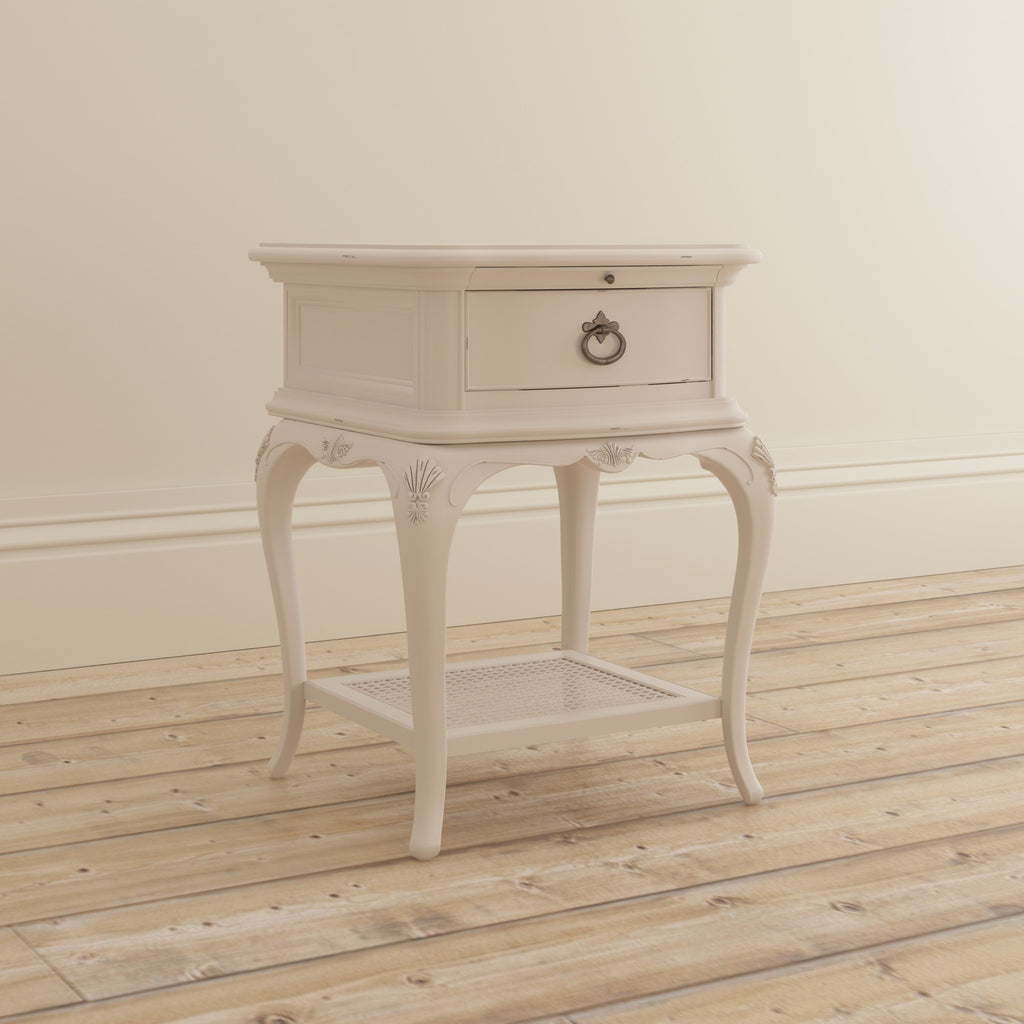 Ivory 1 Drawer Bedside Chest