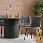 Axel Round Fluted Dining Table