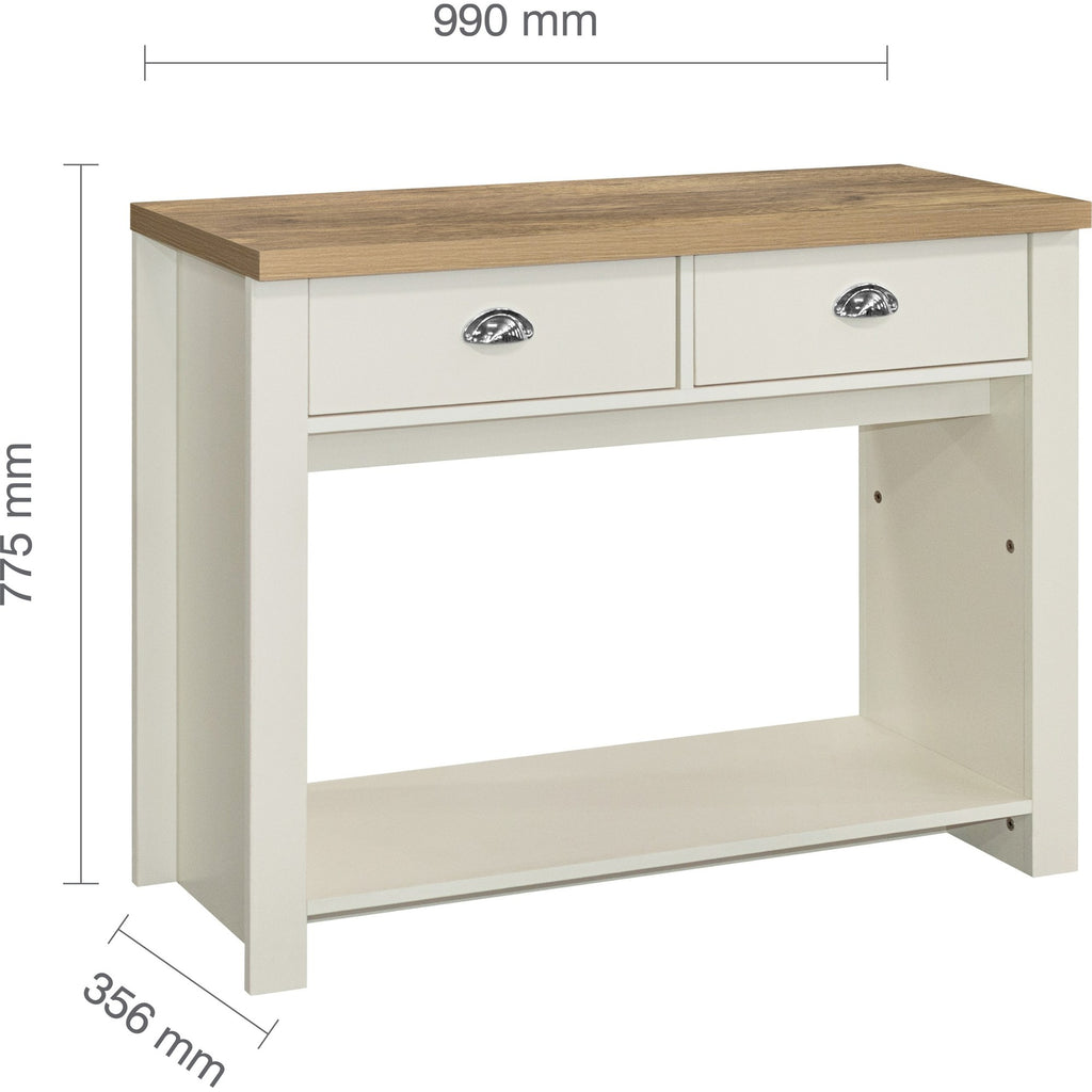 Highgate 2 Drawer Console Table