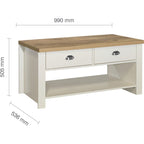Highgate 2 Drawer Coffee Table