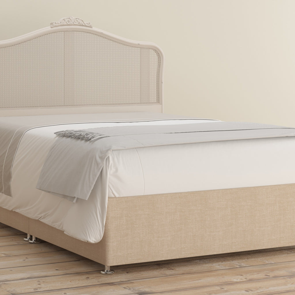 Ivory Rattan King Headboard