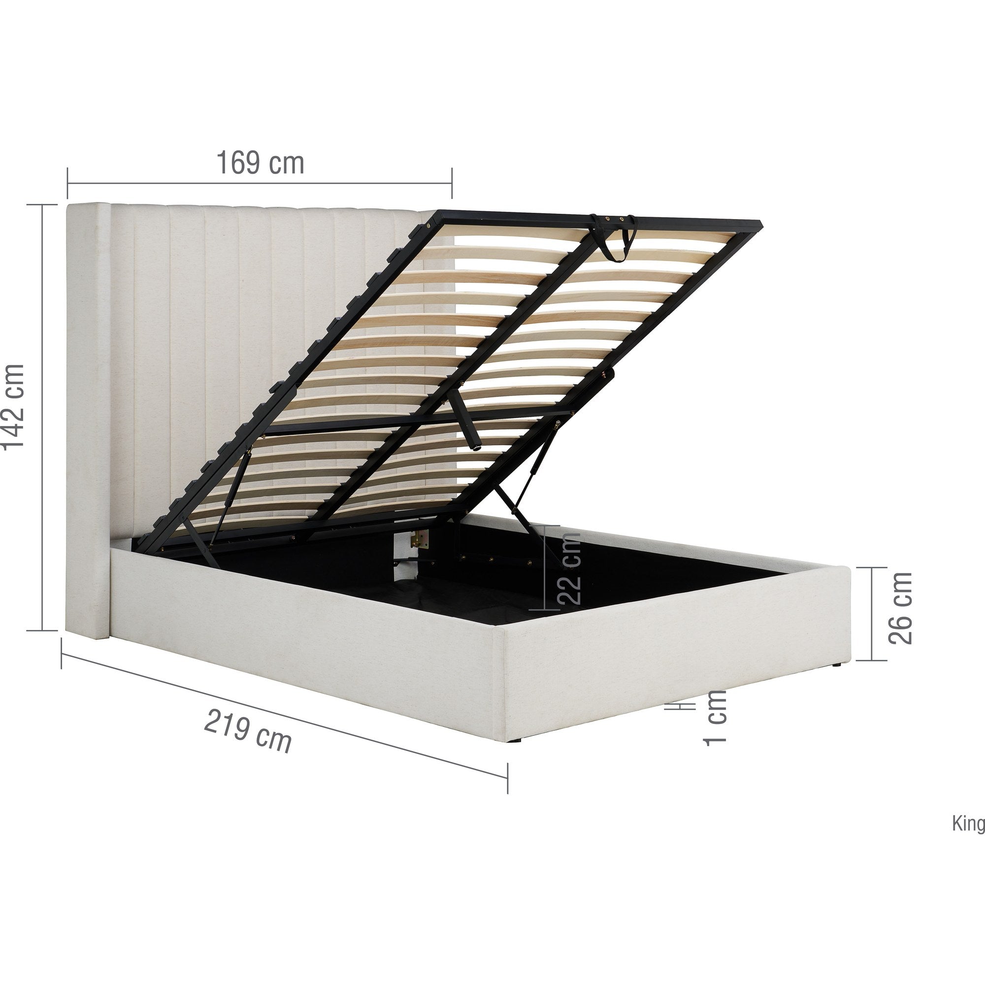 Maisey Ottoman Bed King