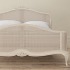 Ivory Rattan High End Super King Bed