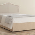 Ivory Rattan Double Headboard