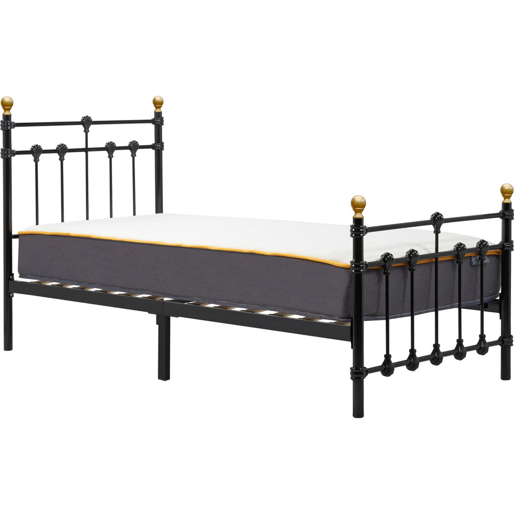 90cm Atlas Bed Black