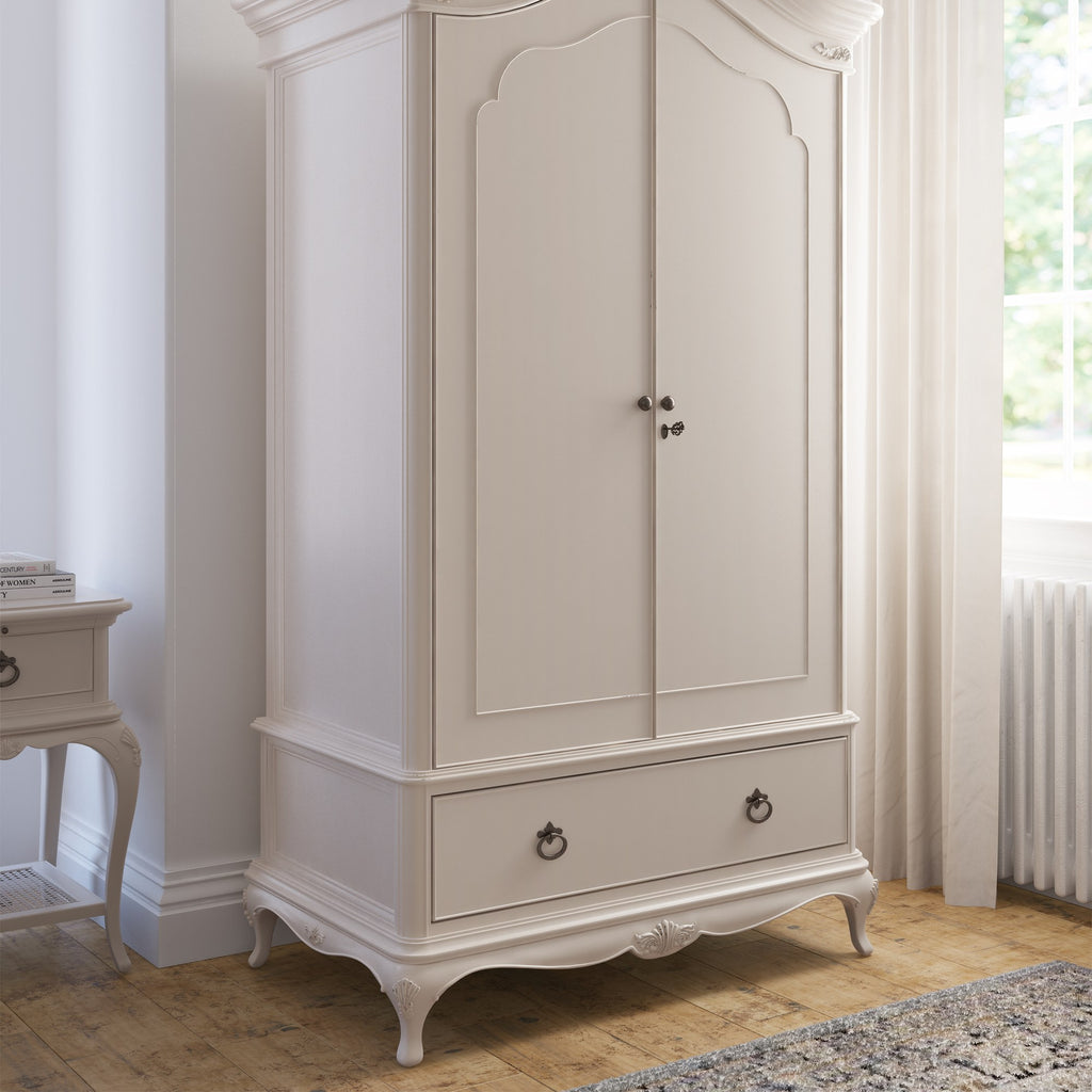 Ivory Double Wardrobe