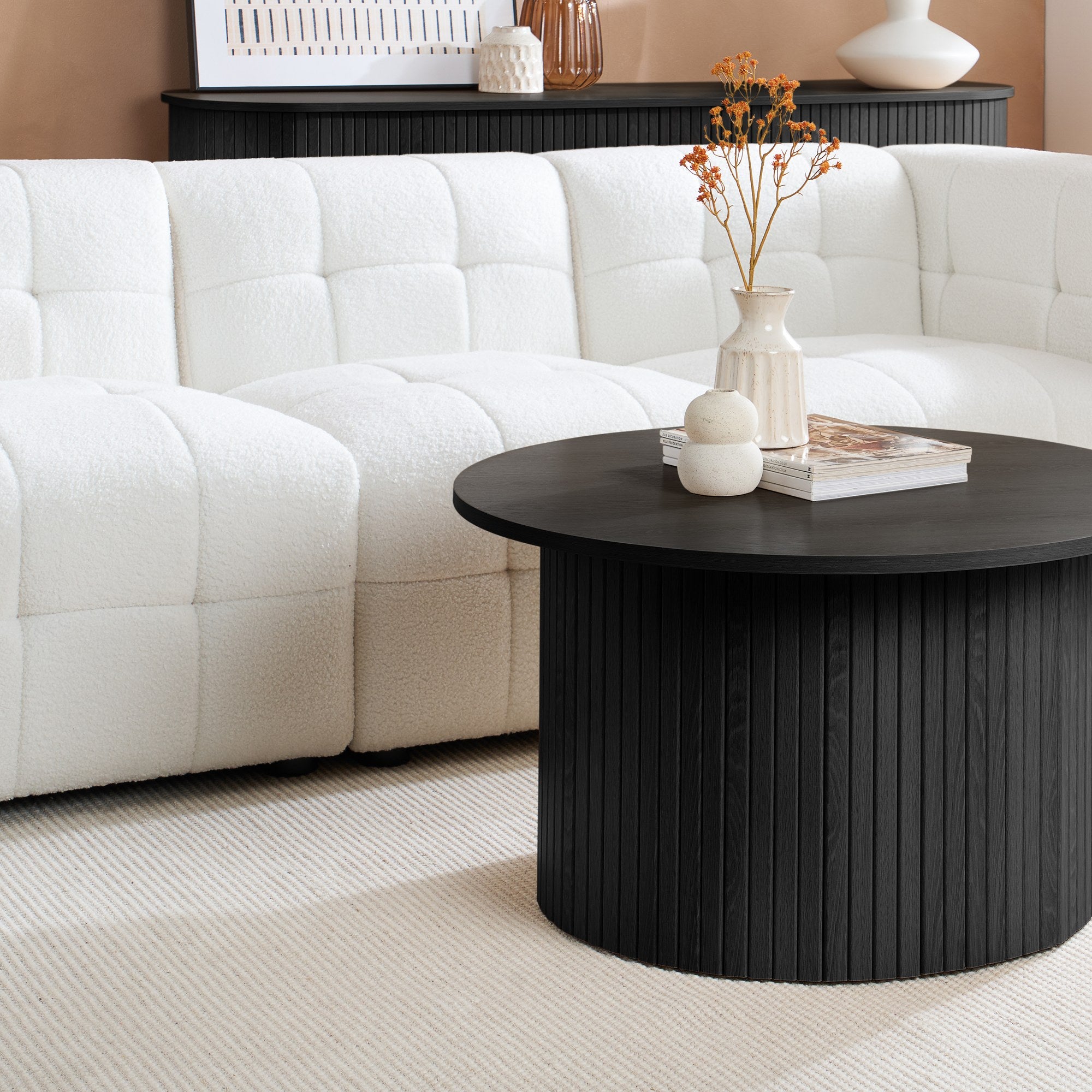 Axel Round Fluted Coffee Table