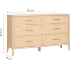 Casera 6 Drawer Wide Chest