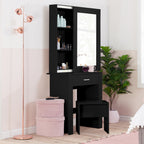 Evelyn 1 Drawer Sliding Mirror Dressing Table