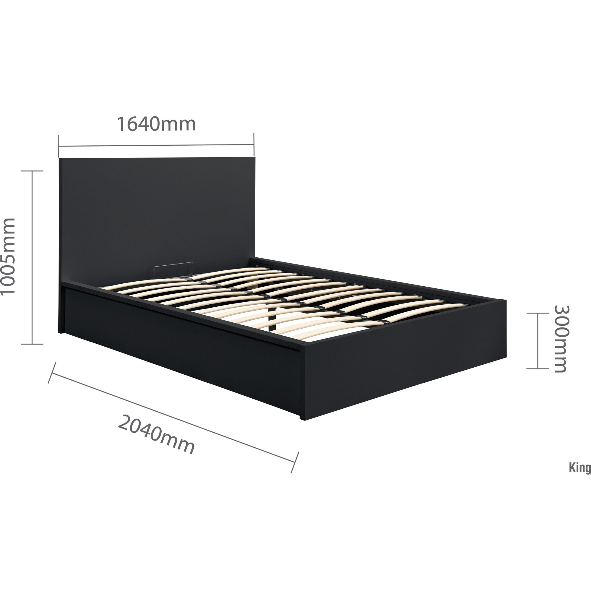 Oslo King Ottoman Bed