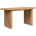 Axel Oval Fluted Dining Table