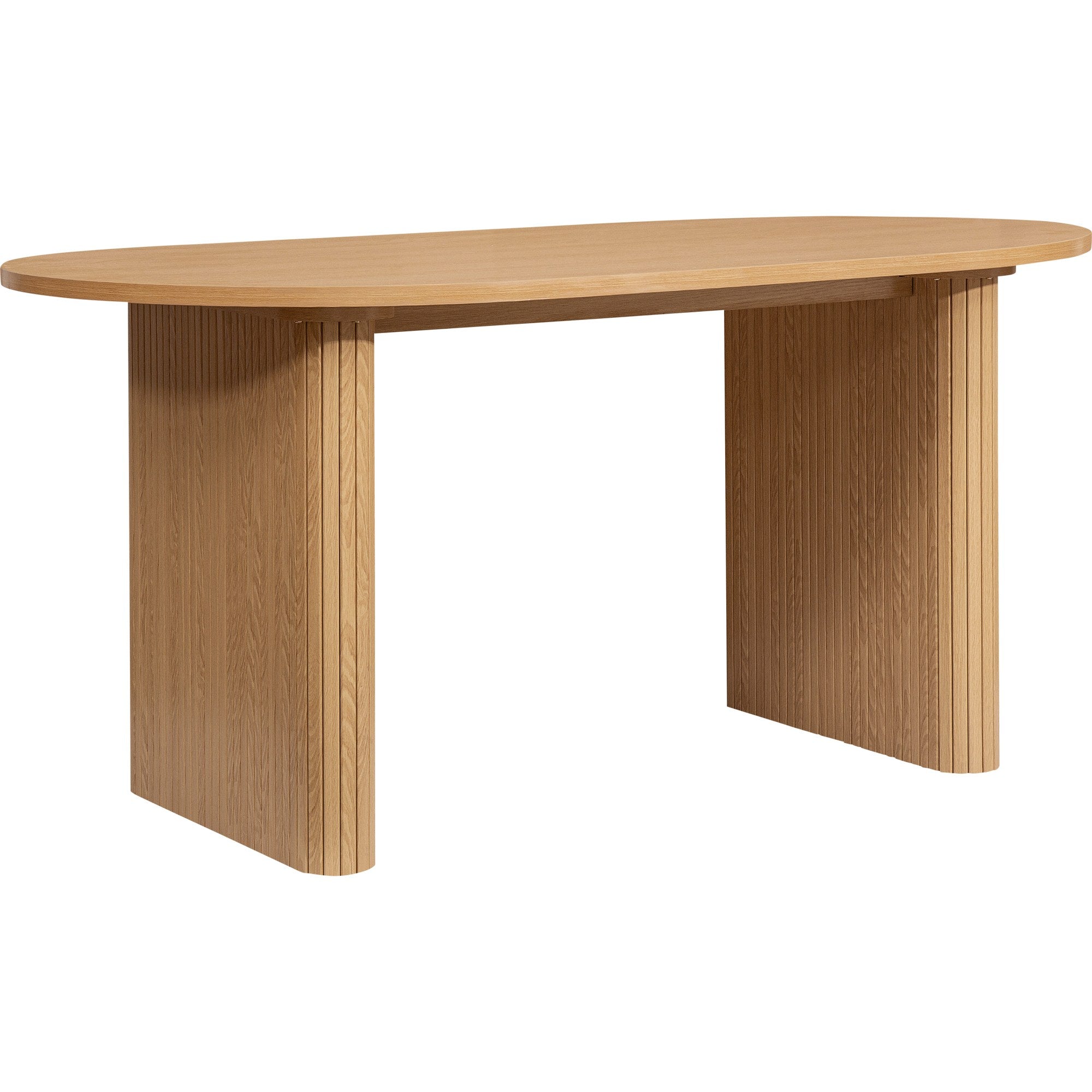 Axel Oval Fluted Dining Table