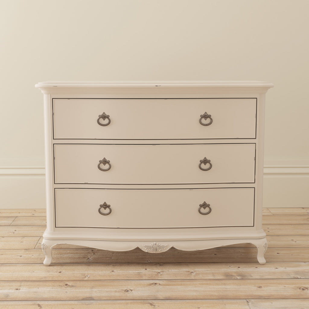 Ivory 3 Drawer Low Chest