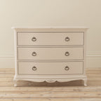 Ivory 3 Drawer Low Chest
