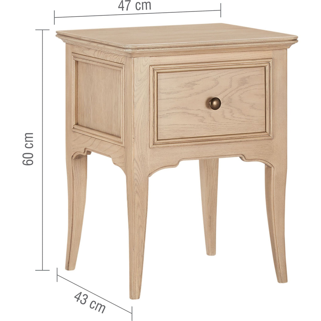 Toulon 1 Drawer Bedside