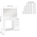 Ava 5 Drawer Dressing Table