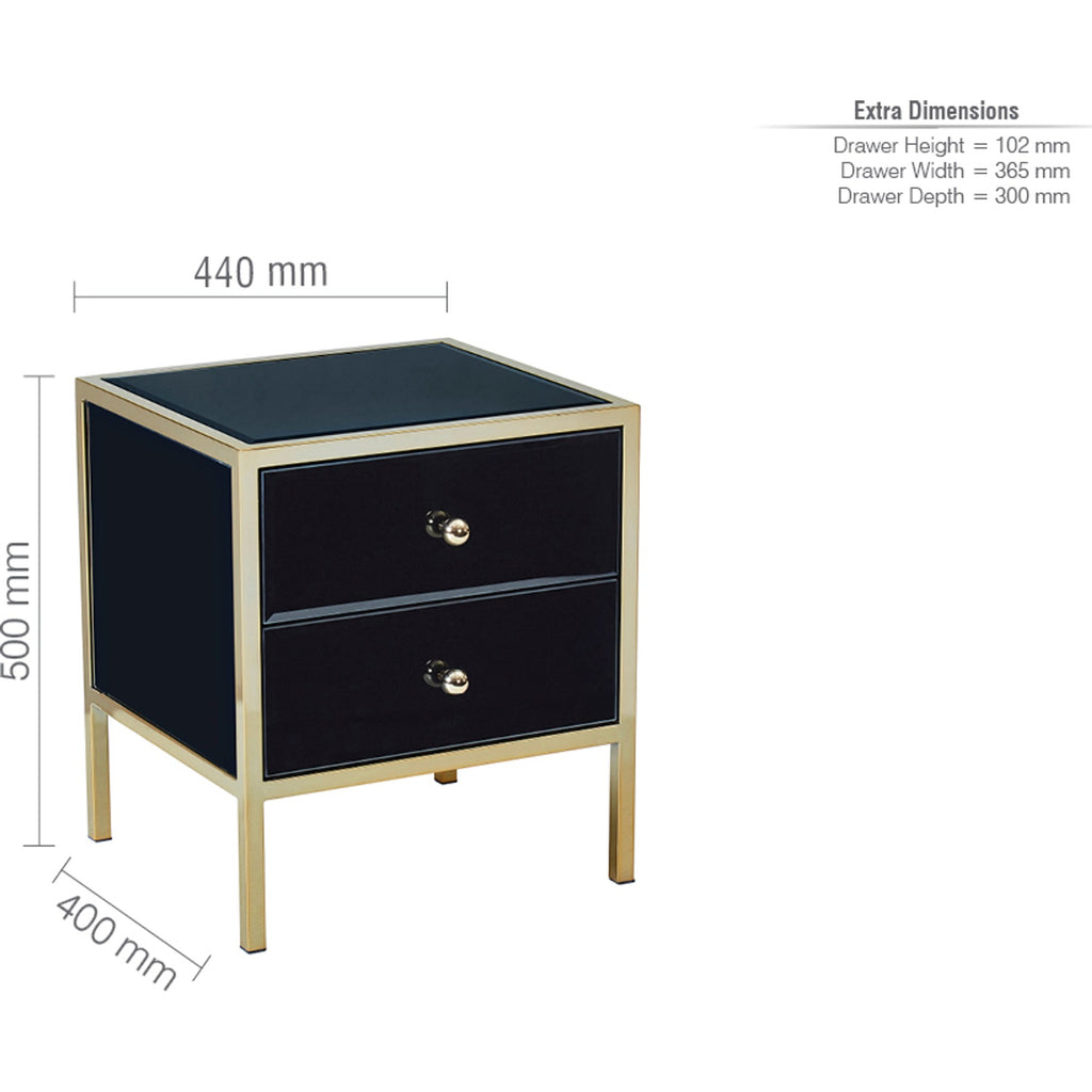 Fenwick 2 Drawer Bedside