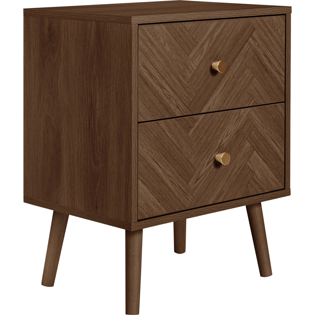Herringford 2 Drawer Bedside