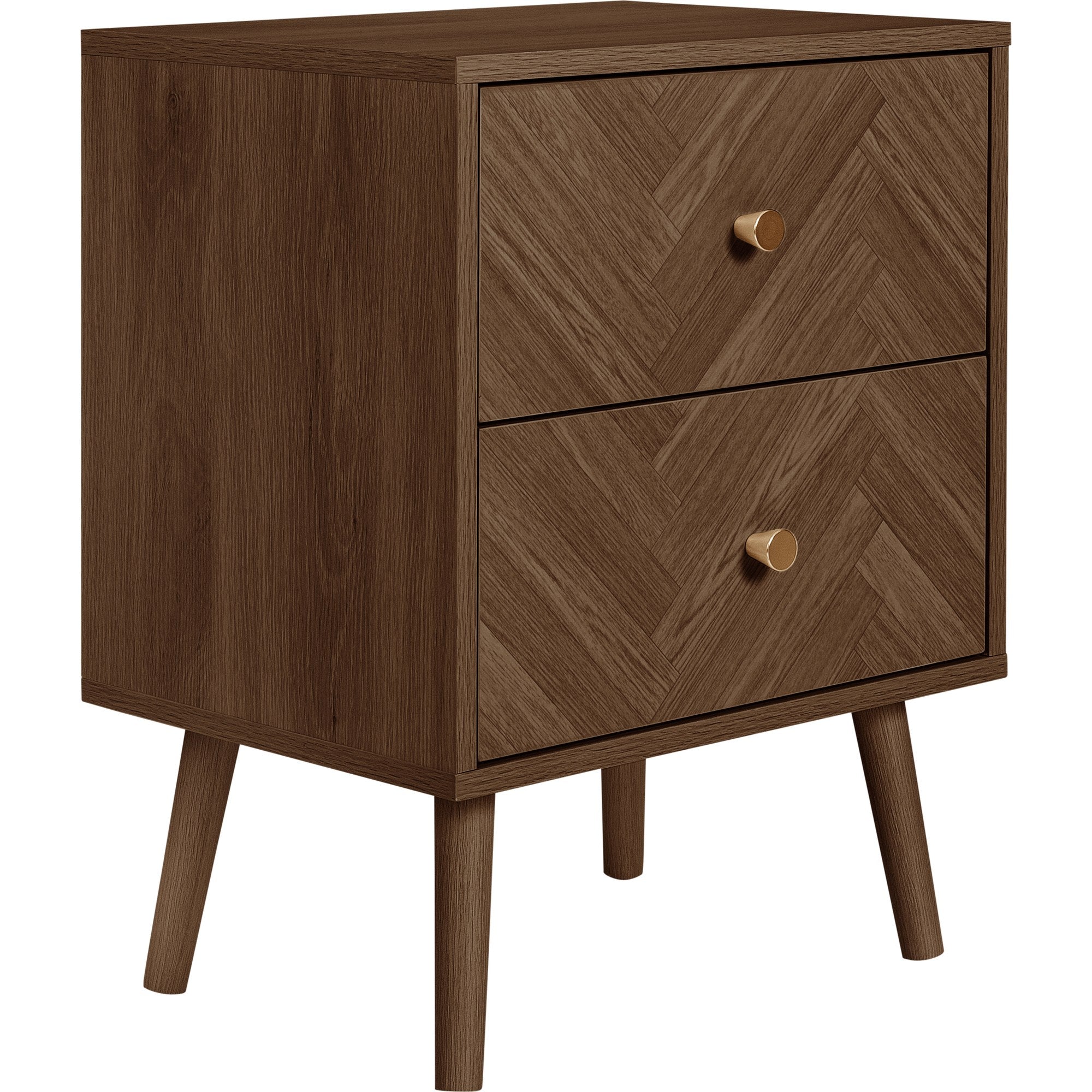 Herringford 2 Drawer Bedside