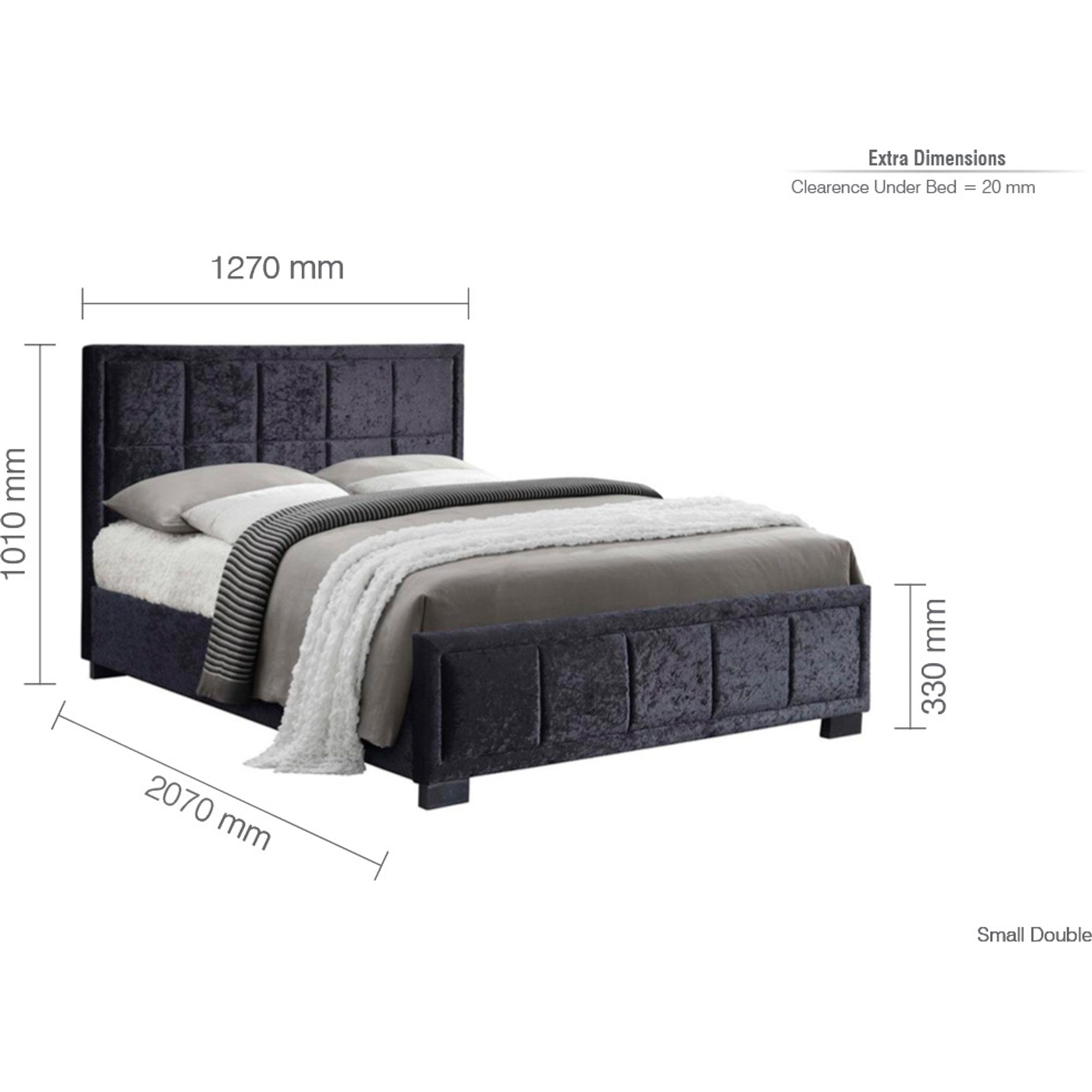 Hannover Small Double Bed