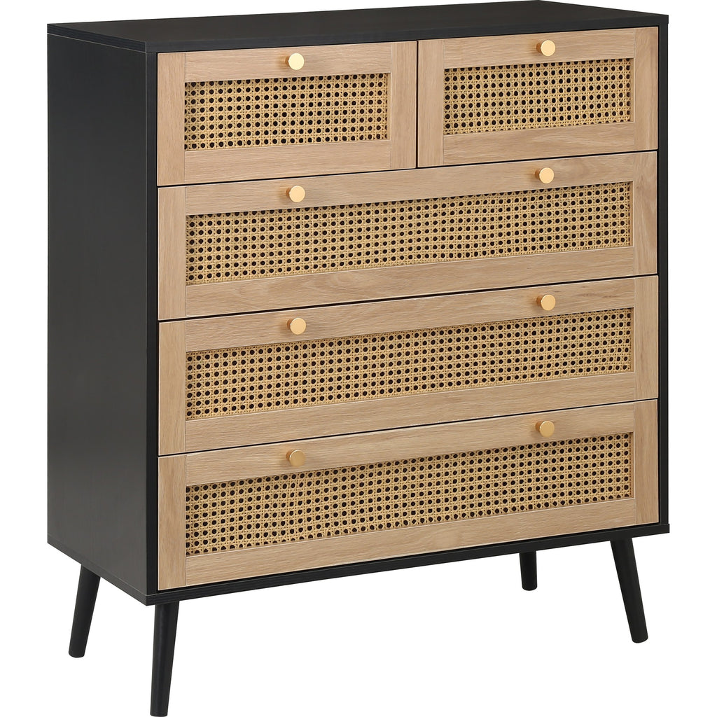 Croxley 5 Drawer Rattan Chest
