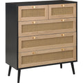 Croxley 5 Drawer Rattan Chest