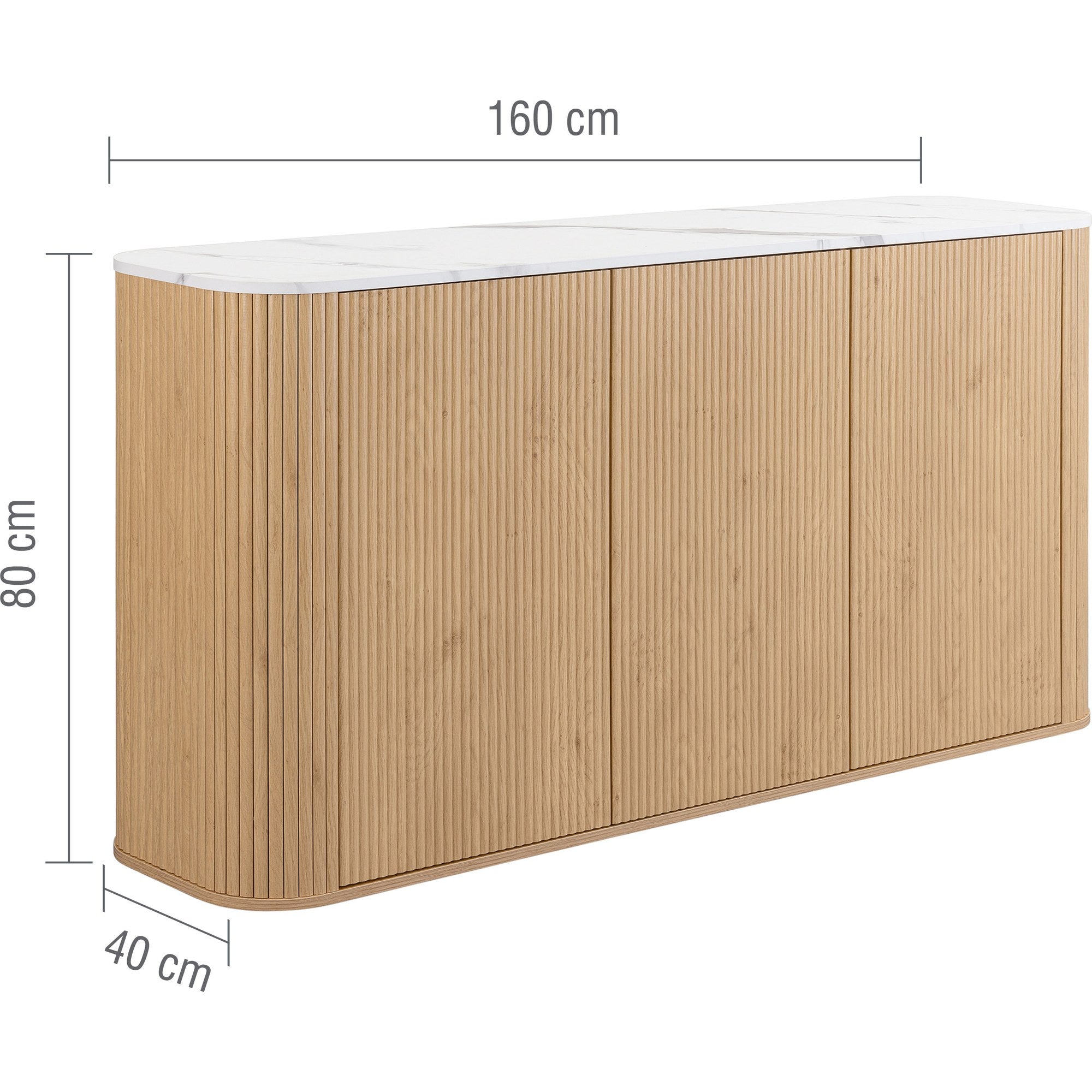 Russo 3 Door Sideboard