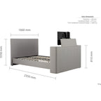 Plaza King TV Bed