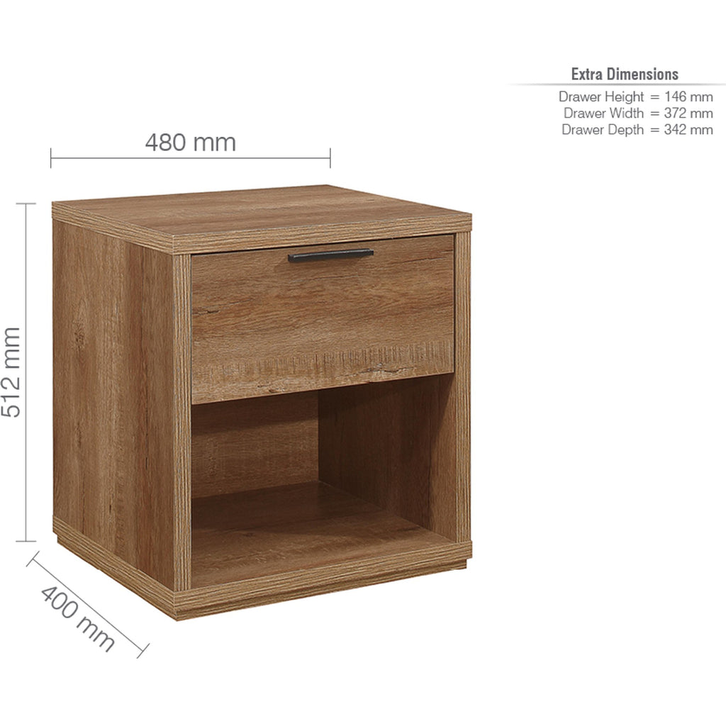 Stockwell 1 Drawer Bedside