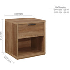 Stockwell 1 Drawer Bedside