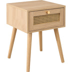 Croxley 1 Drawer Rattan Bedside