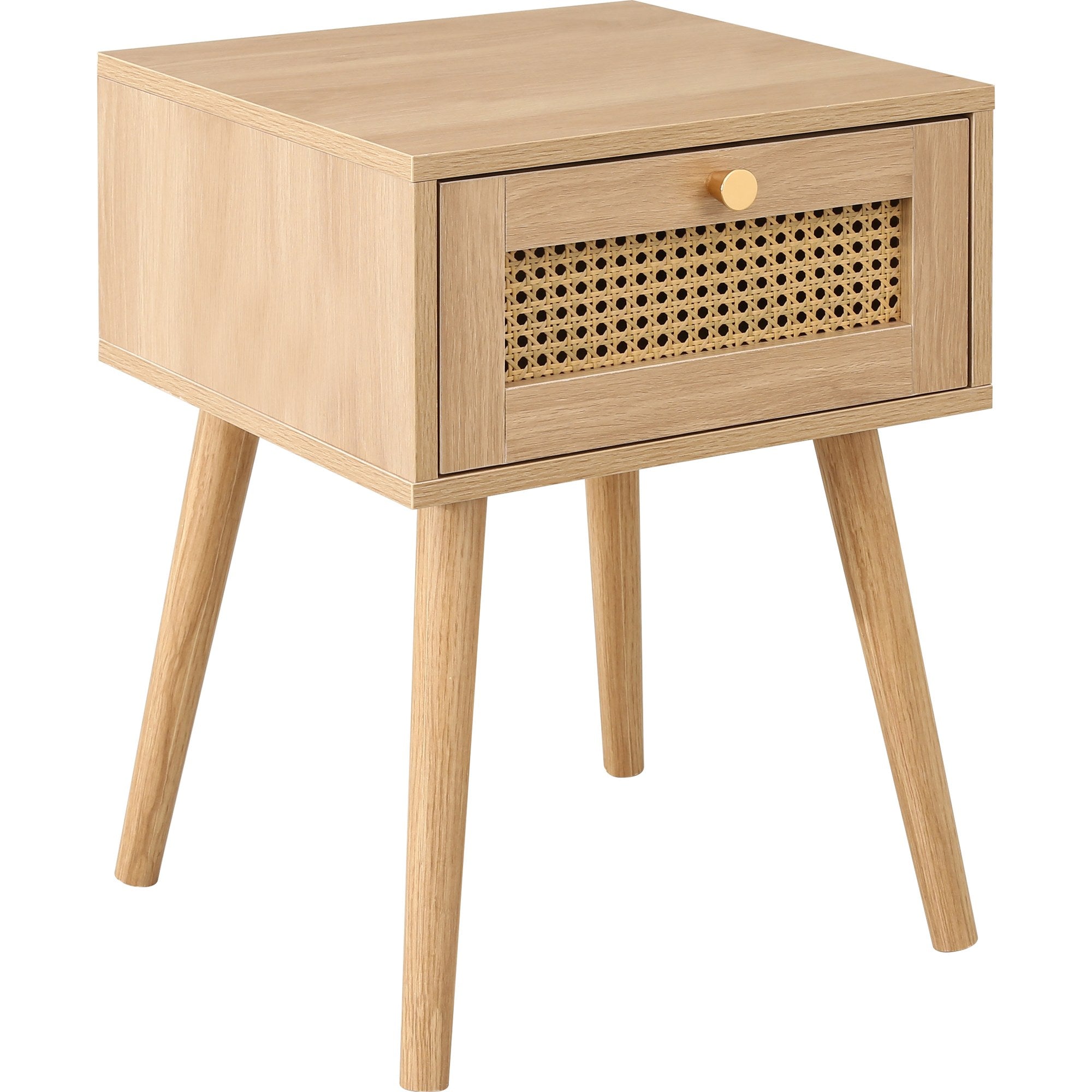 Croxley 1 Drawer Rattan Bedside