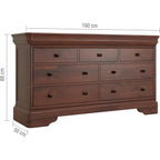 Antoinette Wide 4+3 Drawer Chest