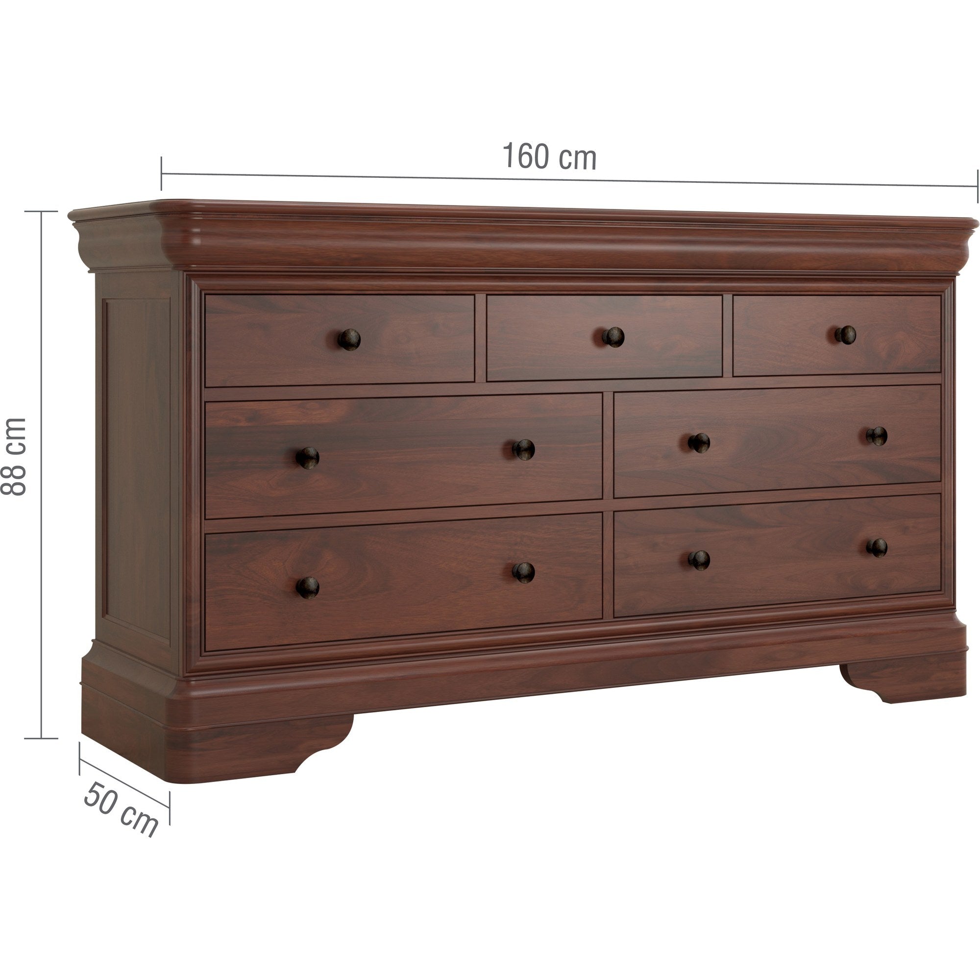 Antoinette Wide 4+3 Drawer Chest