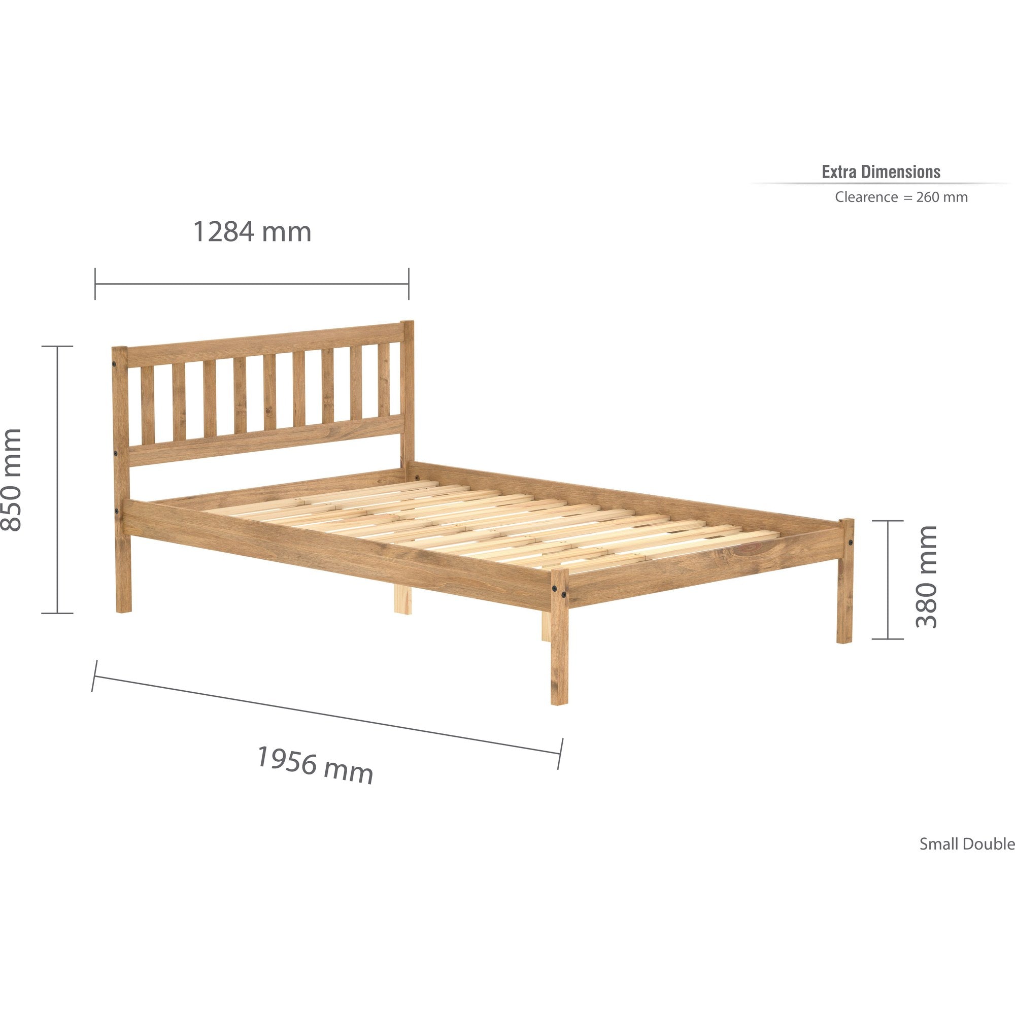 Lisbon Small Double Bed