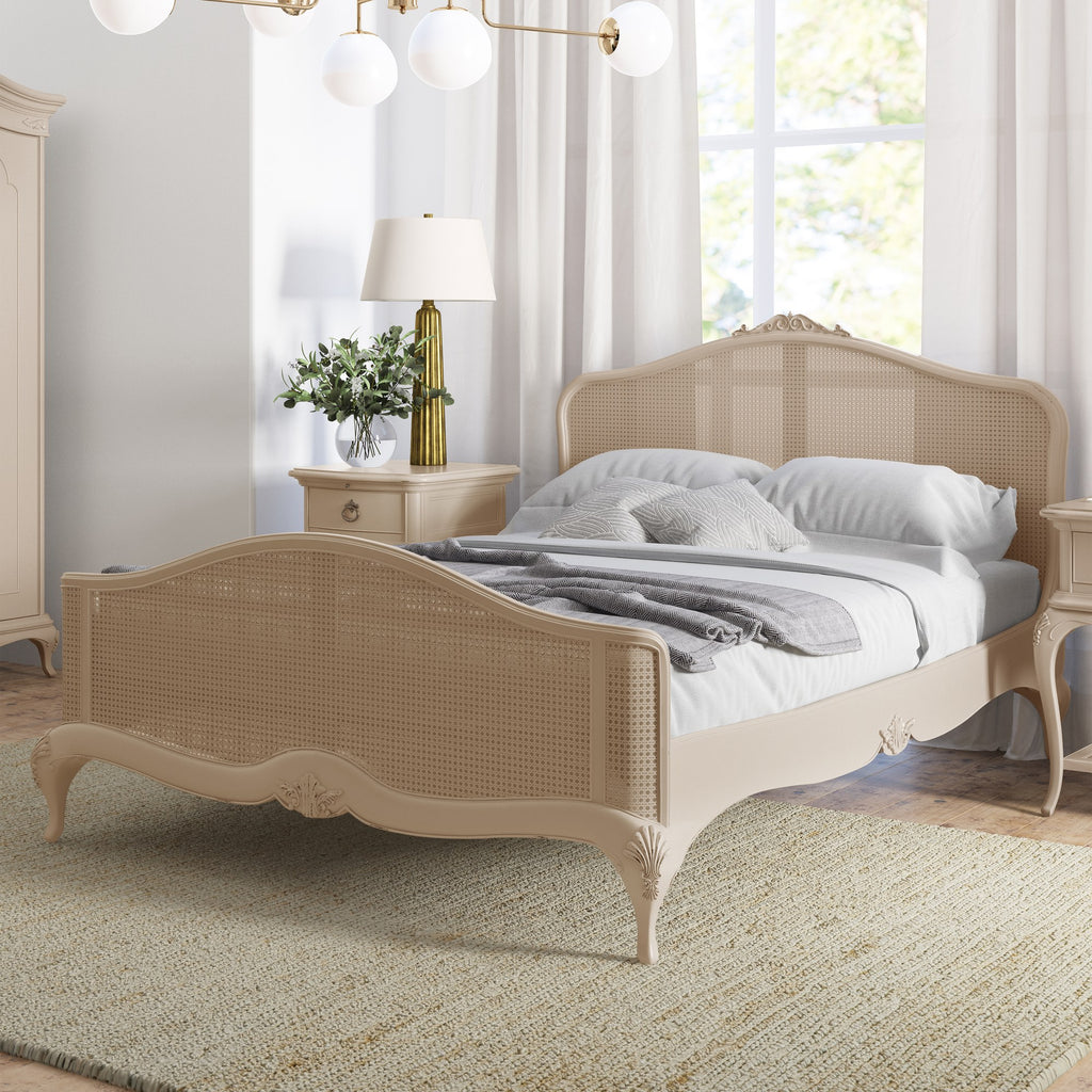 Ivory Rattan Super King Headboard