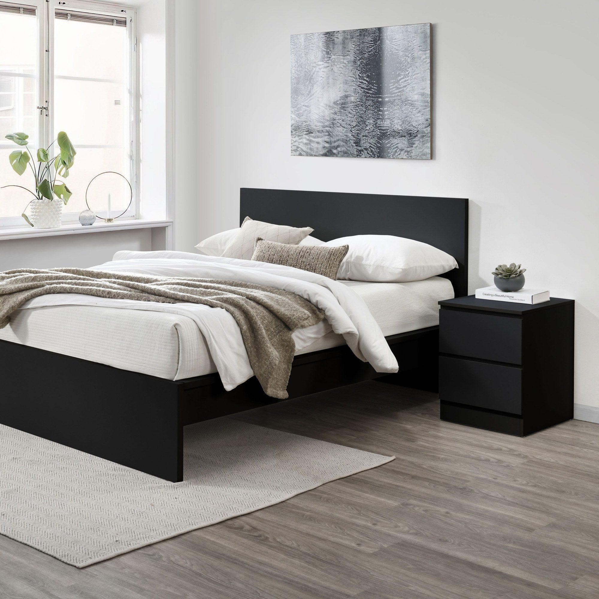 Oslo 2 Drawer Bedside