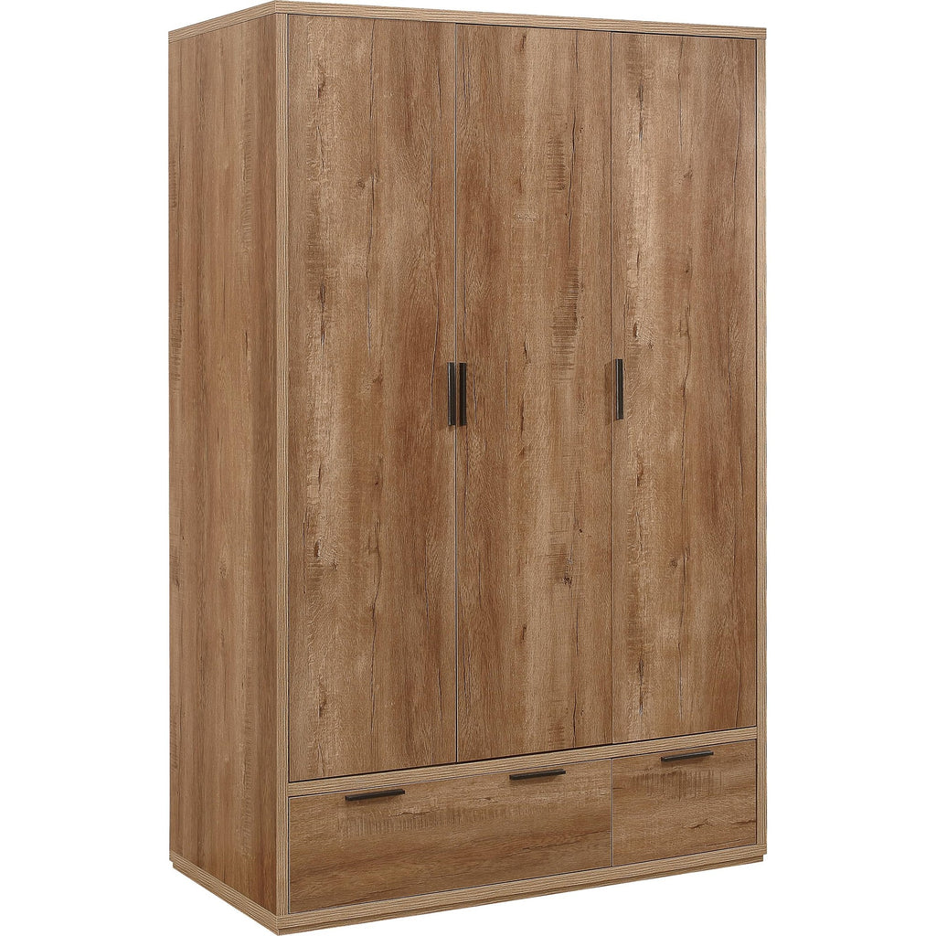 Stockwell 3 Door 2 Drawer Wardrobe