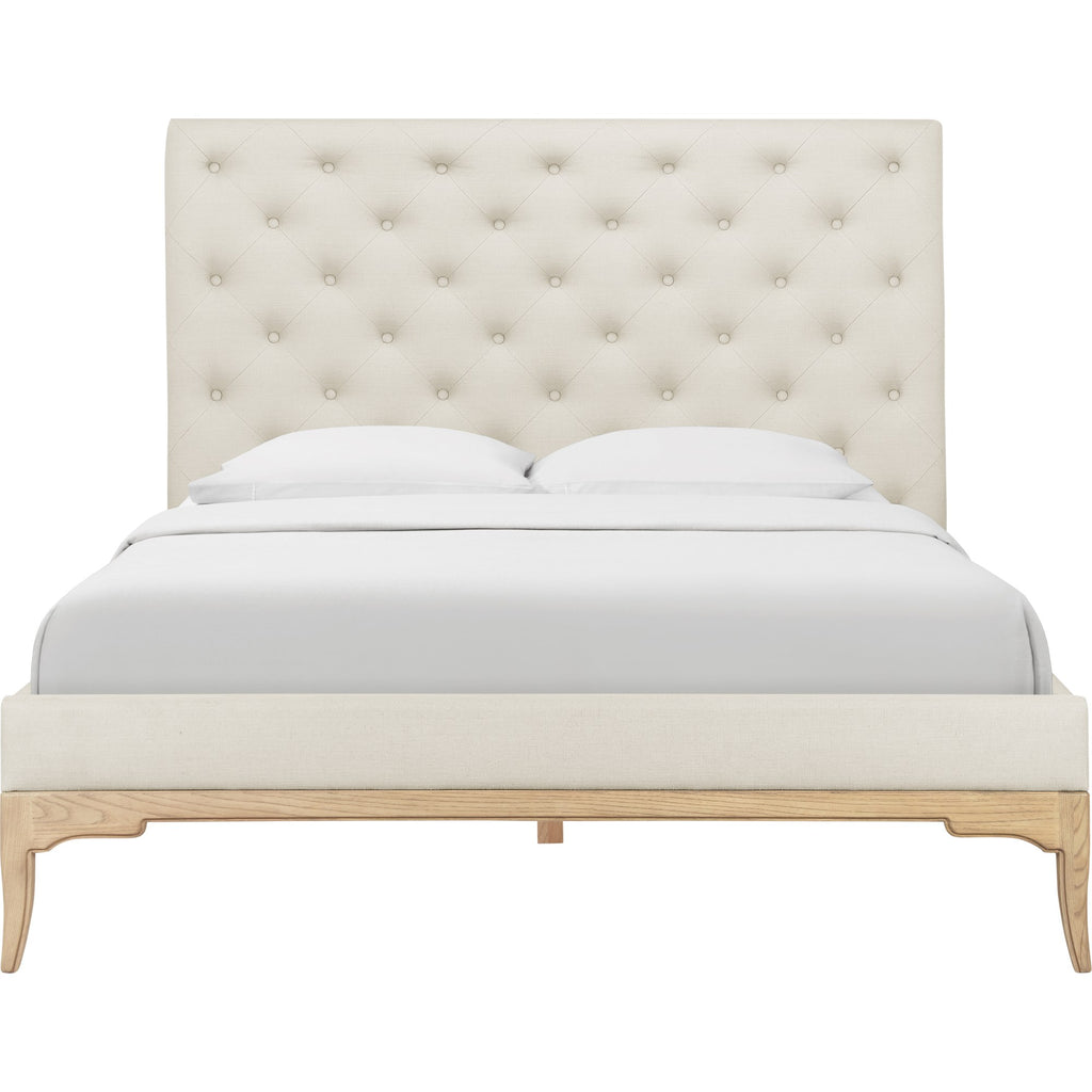 Toulon Low End Super King Bed - Cream