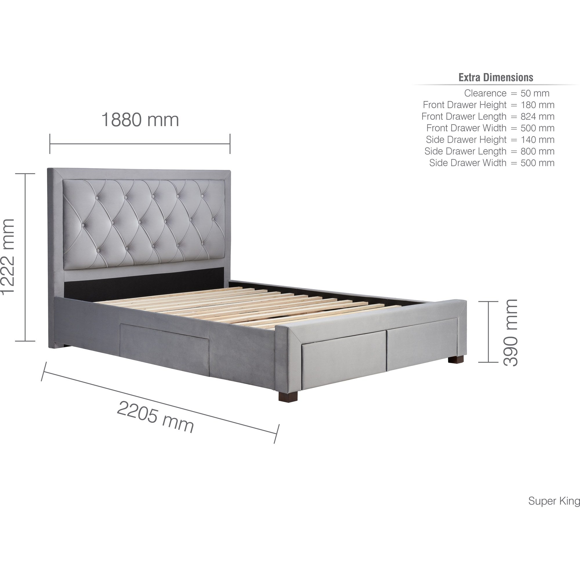 Woodbury Super King Bed