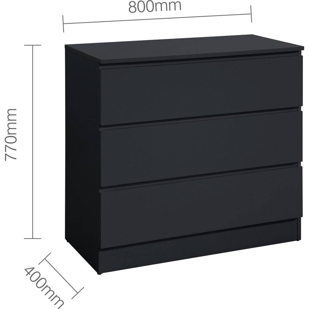 Oslo 3 Drawer Chest